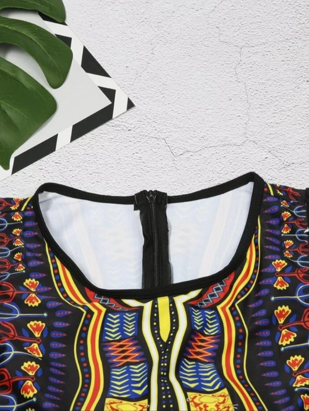 Tribal Print Cutout One-Piece Swimsuit - Picture 6 of 7